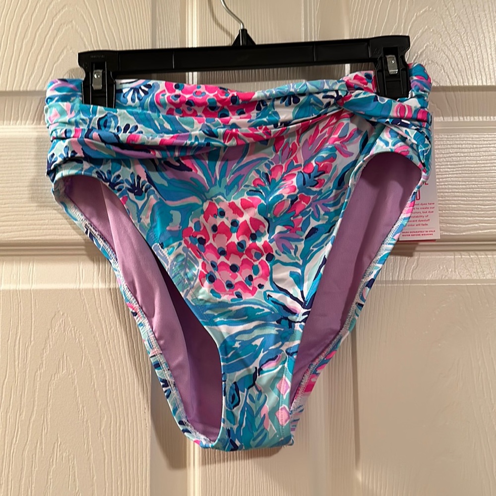 Lilly Pulitzer Zanzibar Blue Party Princess Swim Bottoms
